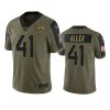 jaguars josh allen olive limited 2021 salute to service jersey