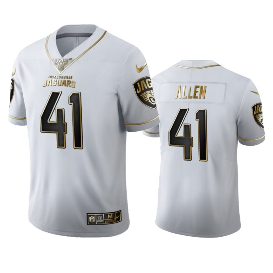 jaguars josh allen white golden edition 100th season jersey