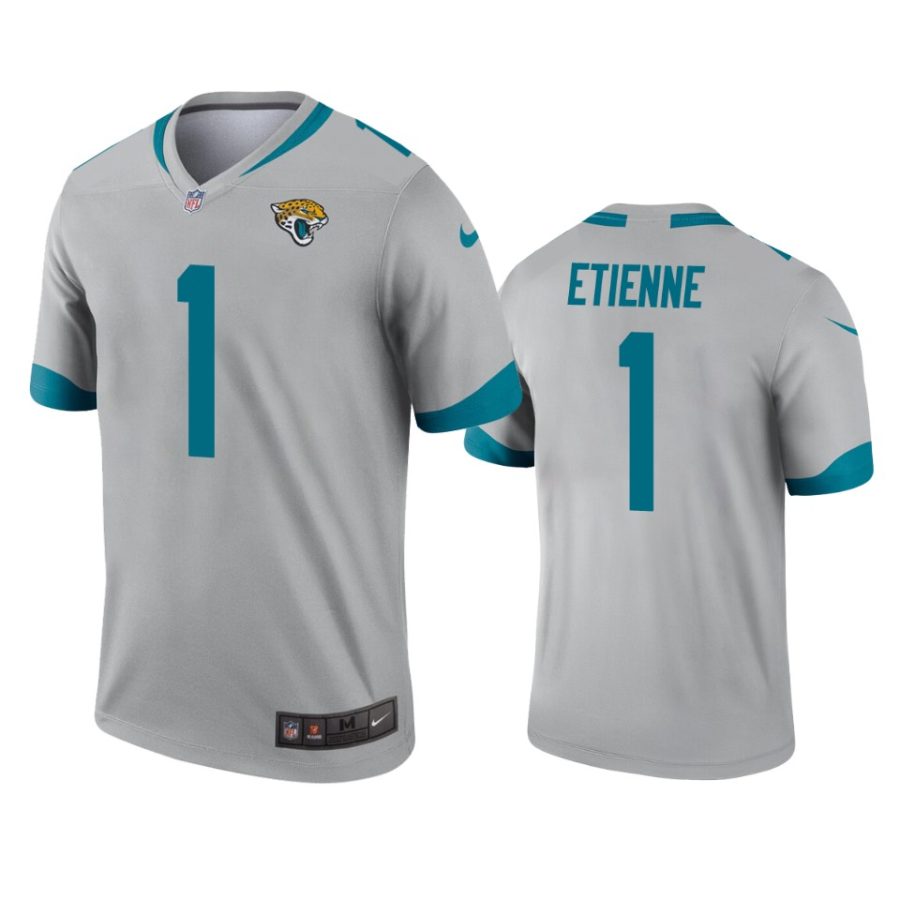 jaguars travis etienne silver inverted legend jersey