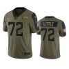 jaguars walker little olive limited 2021 salute to service jersey