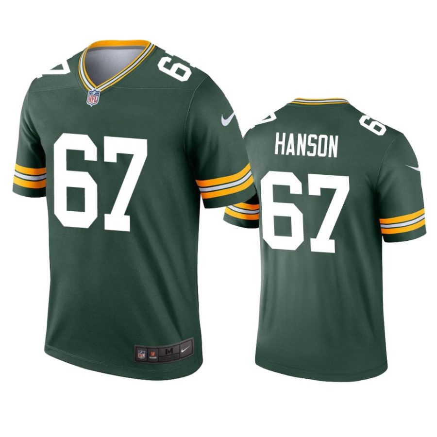 jake hanson packers green legend jersey