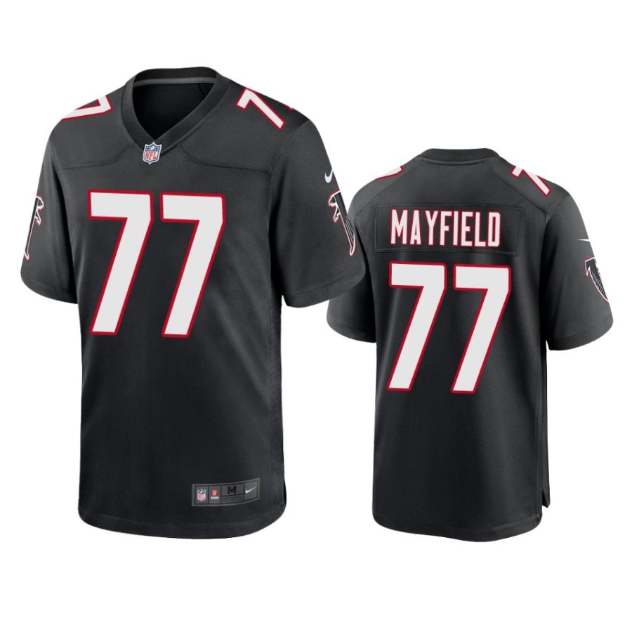 jalen mayfield falcons black throwback game jersey