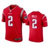 jalen mills patriots inverted legend red jersey