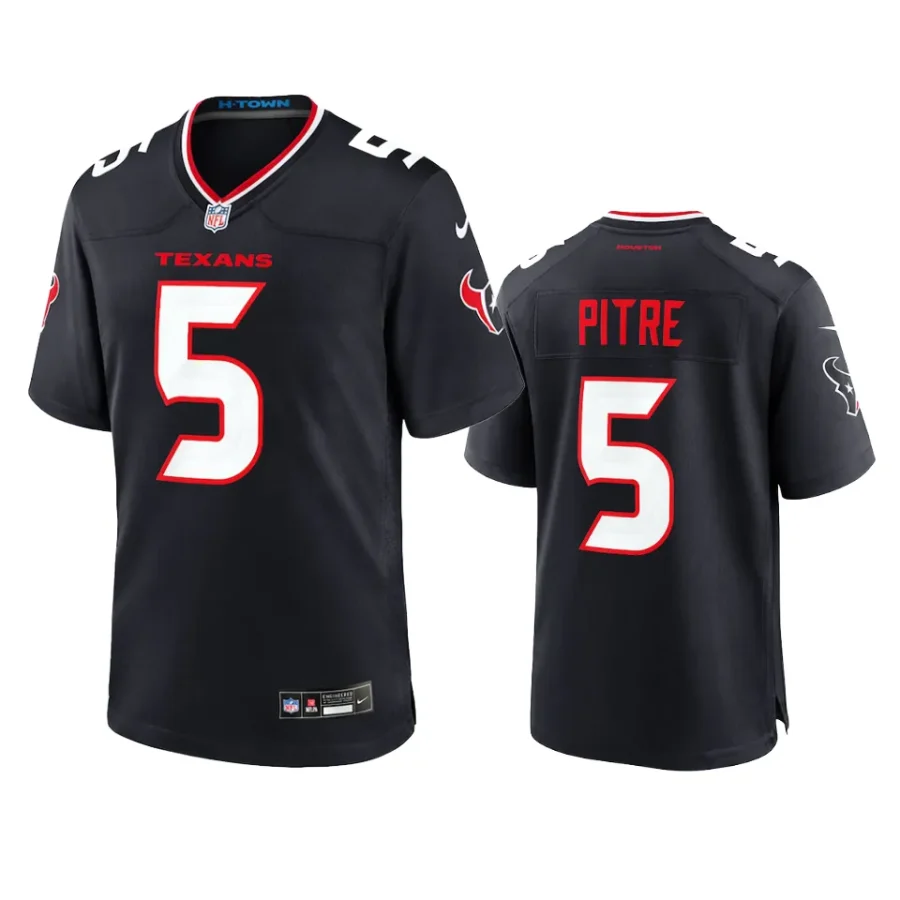 jalen pitre texans navy 2024 game jersey