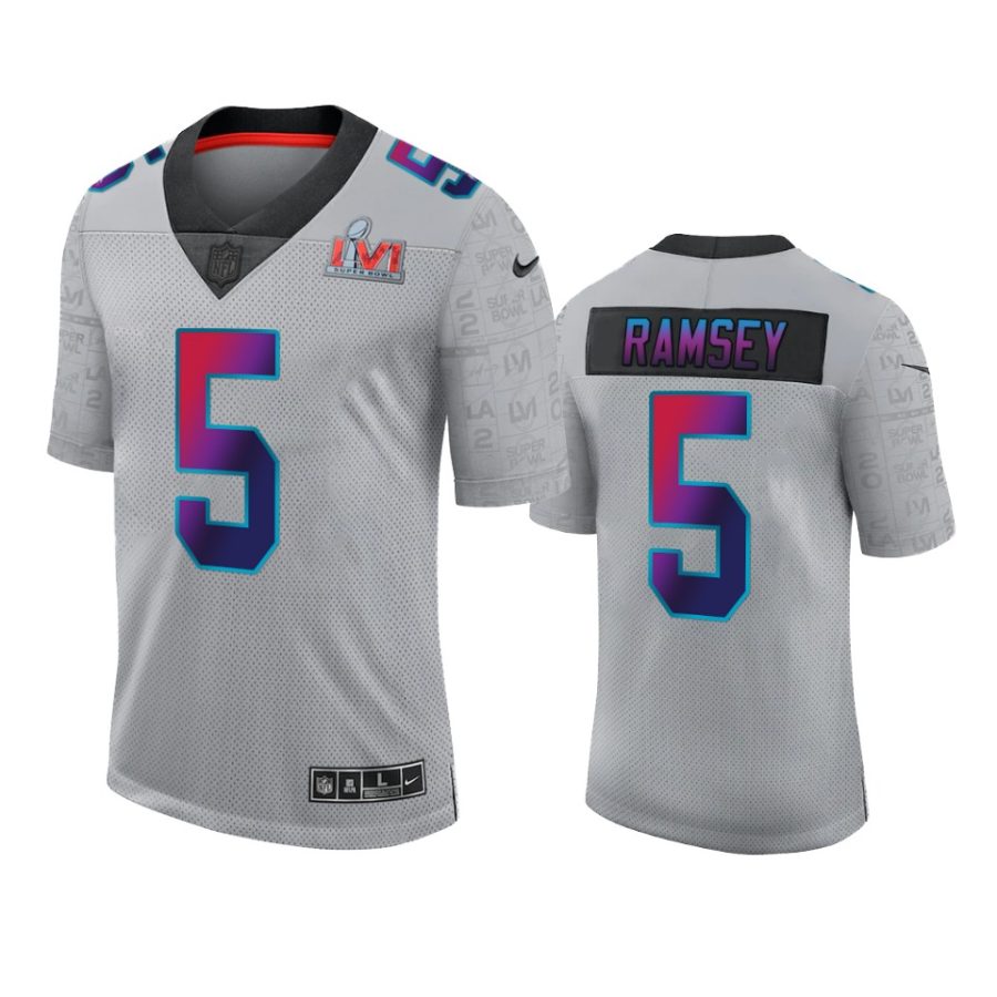 jalen ramsey rams gray super bowl lvi limited jersey