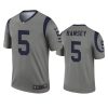 jalen ramsey rams inverted legend gray jersey