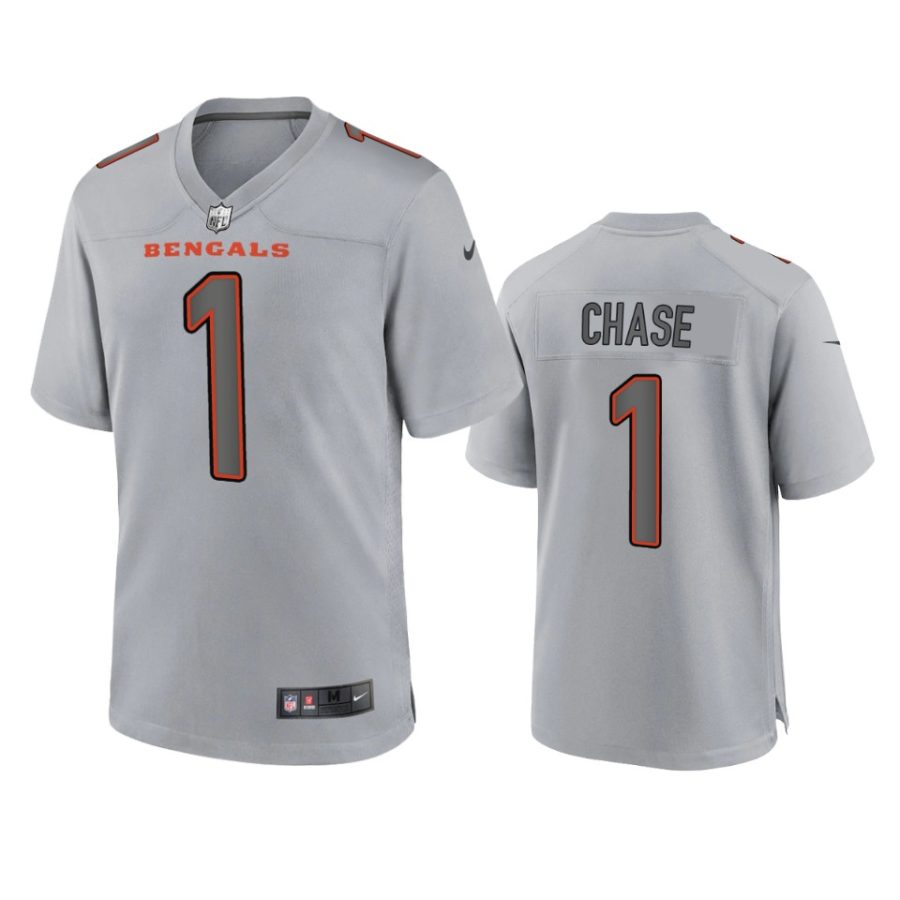 jamarr chase bengals gray atmosphere fashion game jersey