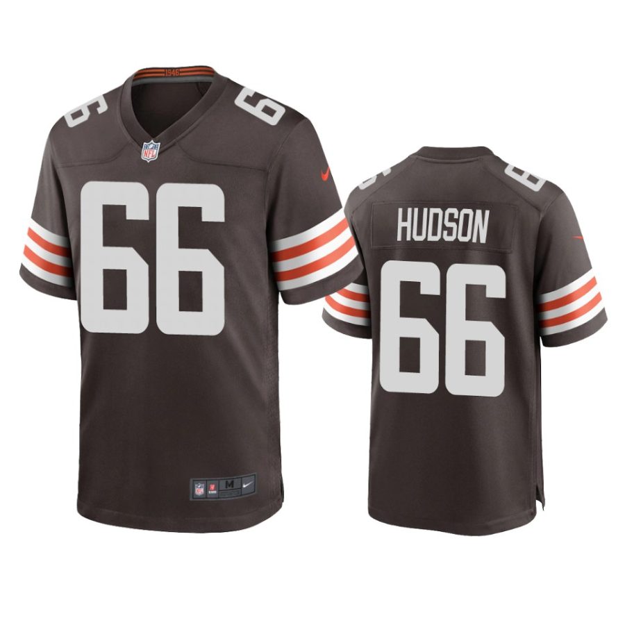 james hudson browns brown game jersey