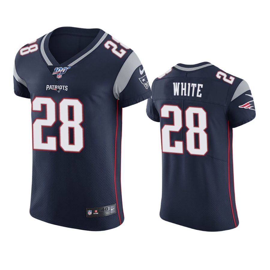 james white patriots navy nfl 100 vapor elite jersey