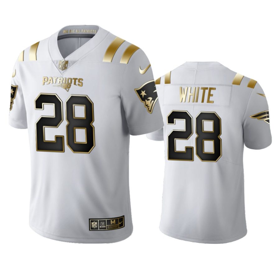 james white patriots white golden limited jersey