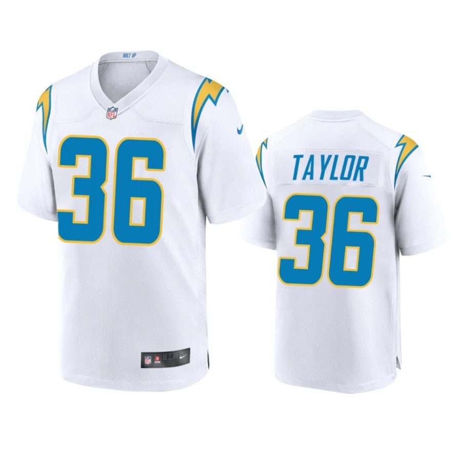 jasir taylor chargers game white jersey