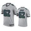 jason kelce eagles 2021 inverted legend silver jersey