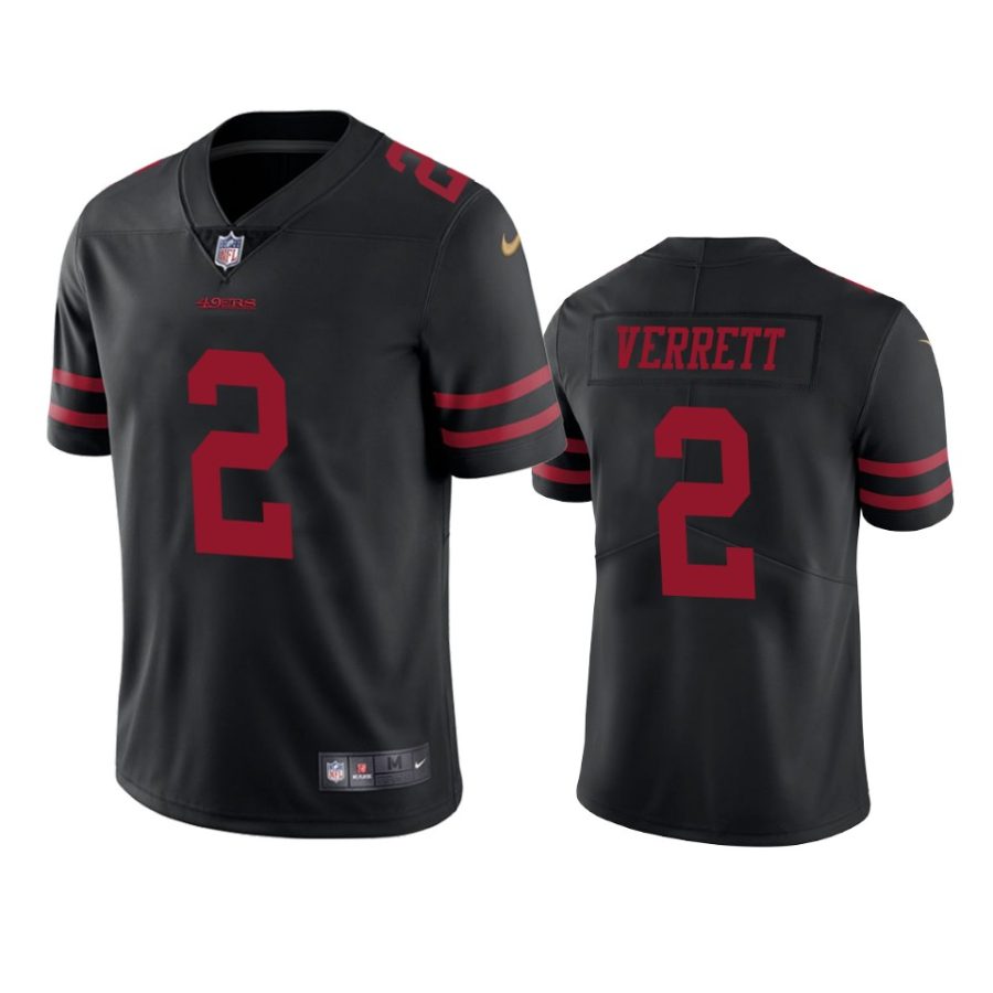 jason verrett 49ers black vapor jersey