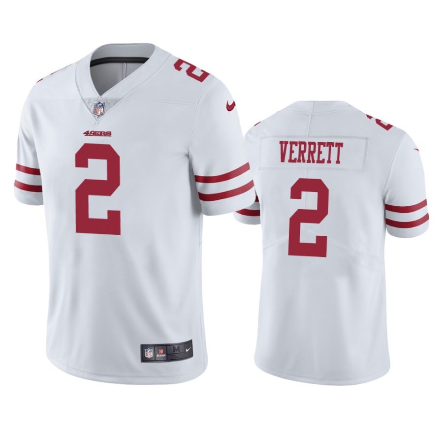 jason verrett 49ers white vapor jersey