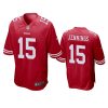 jauan jennings 49ers scarlet game jersey 0a