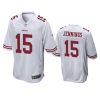 jauan jennings 49ers white game jersey 0a