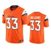 javonte williams broncos jersey orange limited 2024 vapor f.u.s.e.