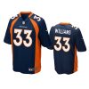 javonte williams broncos navy game jersey