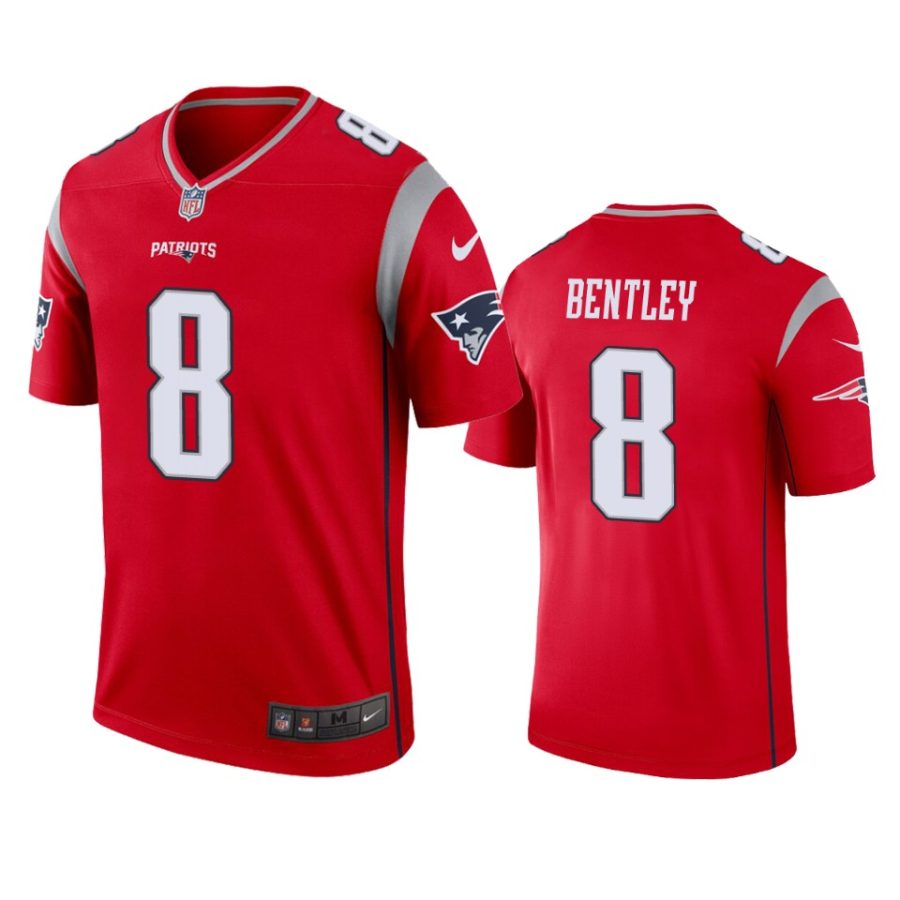 jawhaun bentley patriots red inverted legend jersey