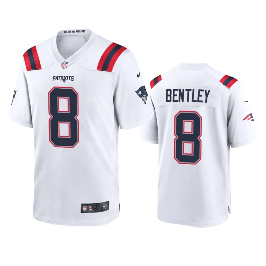 jawhaun bentley patriots white game jersey