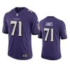 jawuan james ravens jersey purple vapor limited