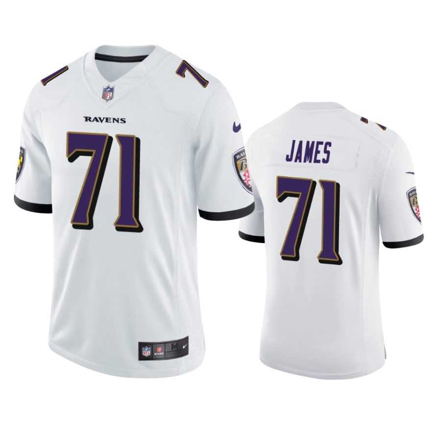 jawuan james ravens jersey white vapor limited