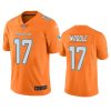 jaylen waddle dolphins color rush limited orange jersey