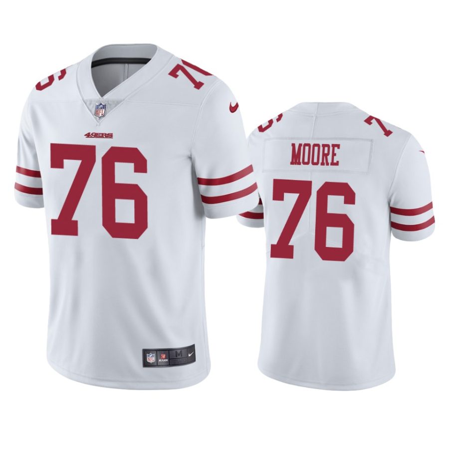 jaylon moore 49ers white vapor jersey
