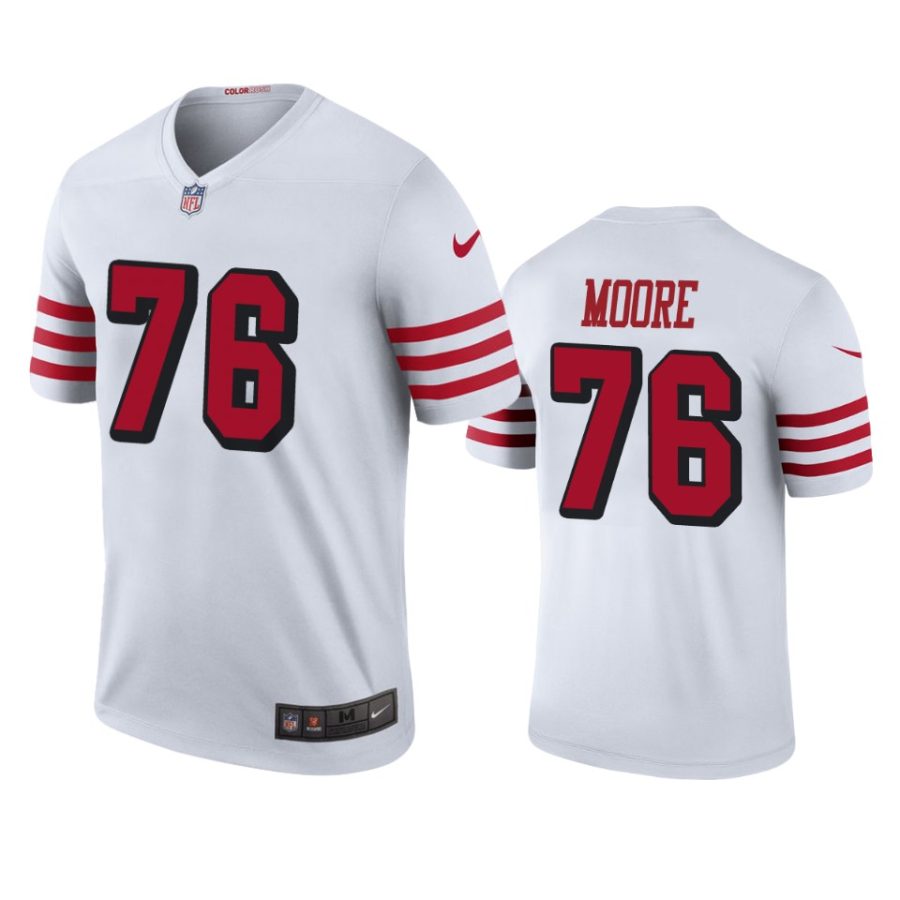 jaylon moore color rush legend 49ers white jersey