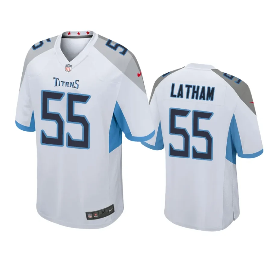 jc latham titans white 2024 nfl draft jersey