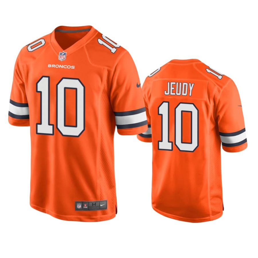 jerry jeudy broncos orange alternate game jersey