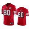 jerry rice 49ers scarlet vapor jersey