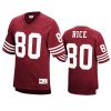 jerry rice scarlet acid wash retired player jersey