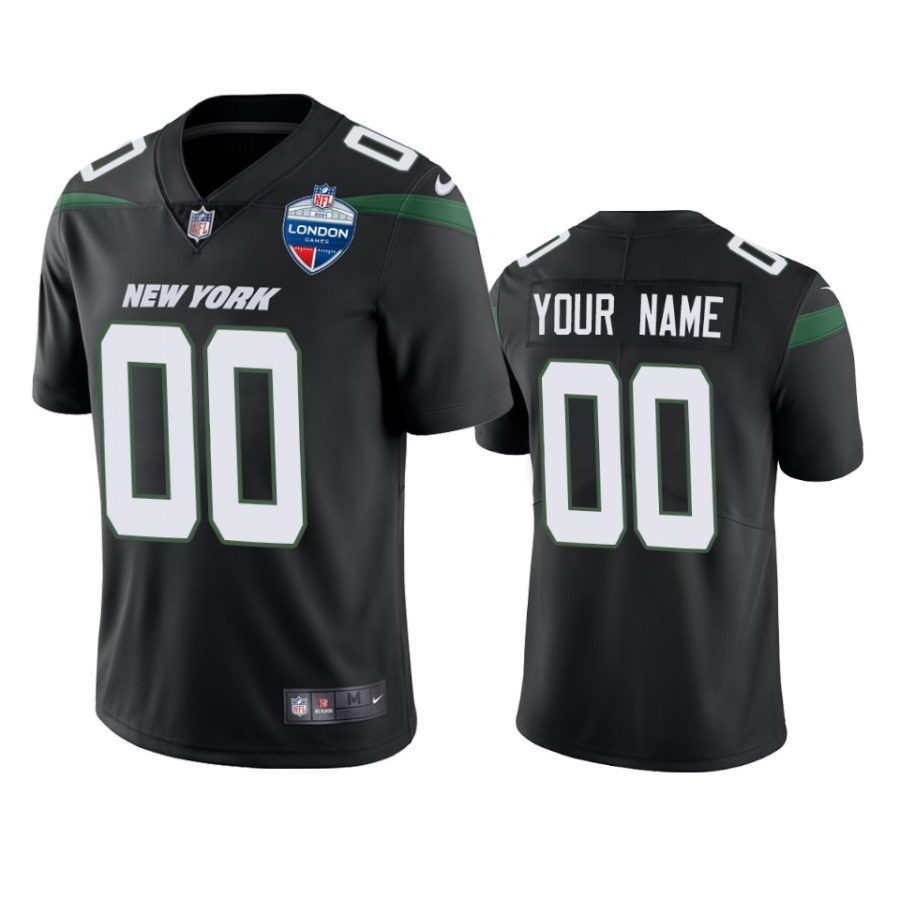 jets custom black vapor jersey