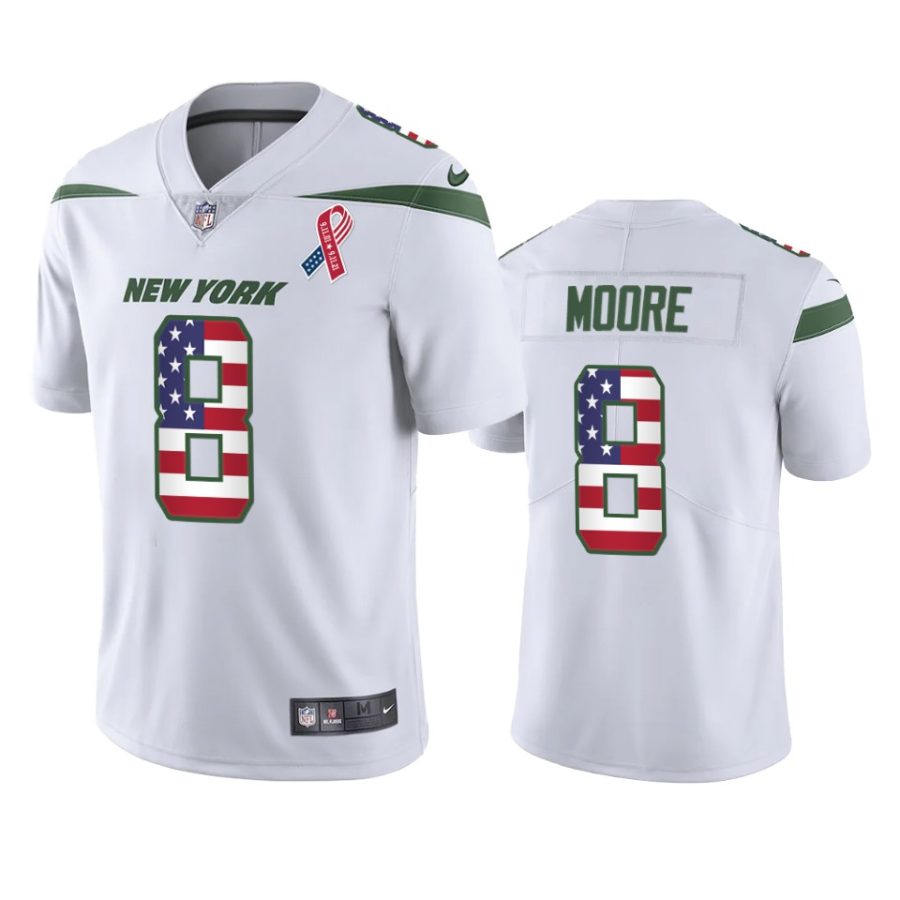 jets elijah moore white 9 11 commemorative jersey