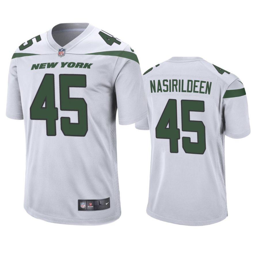 jets hamsah nasirildeen white game jersey