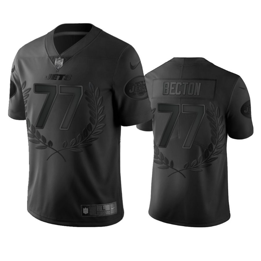 jets mekhi becton black limited jersey