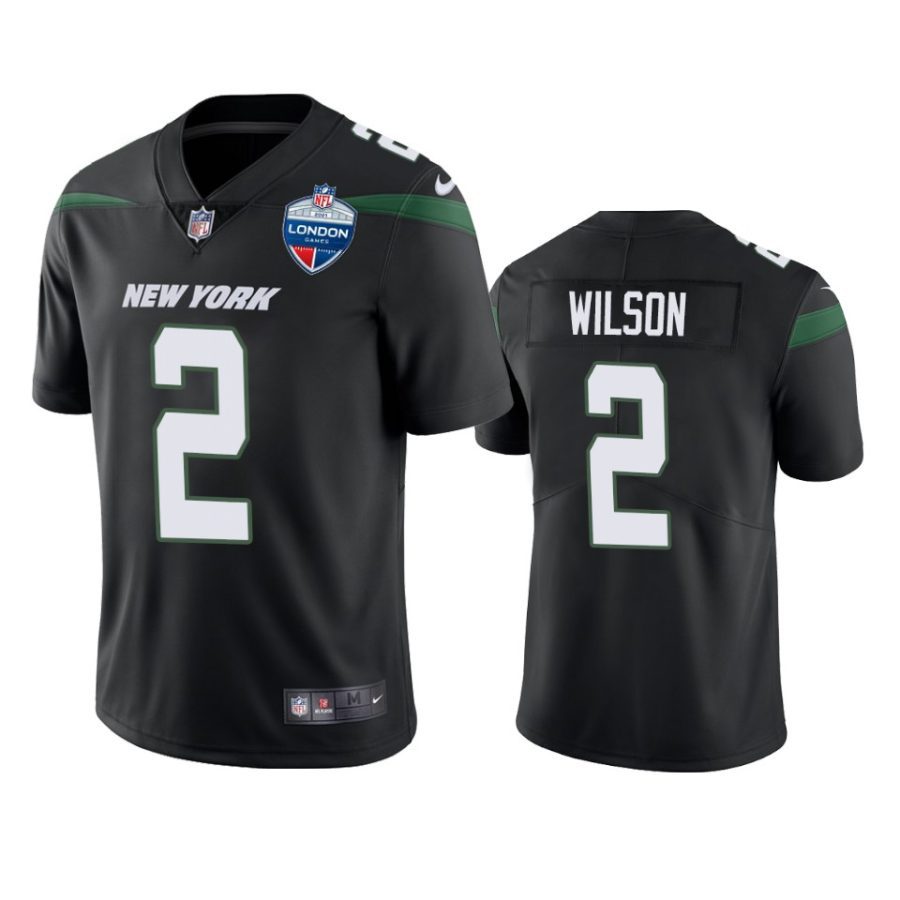 jets zach wilson black vapor jersey