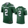 jets zach wilson green legend jersey