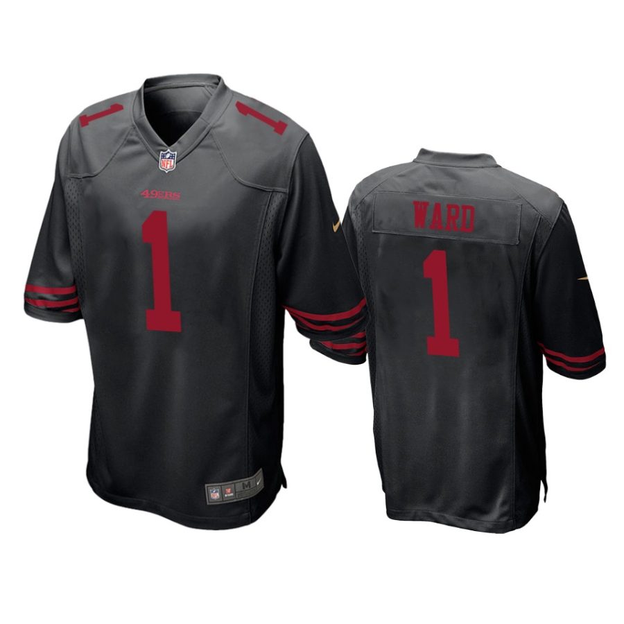 jimmie ward 49ers black game jersey