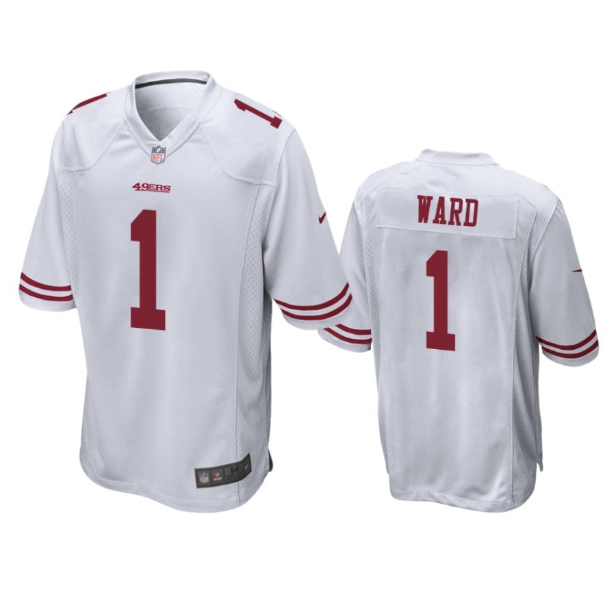 jimmie ward 49ers white game jersey