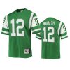 joe namath jets green authentic jersey