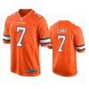 john elway broncos orange alternate game jersey