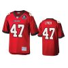 john lynch buccaneers red hall of fame patch legacy replica jersey