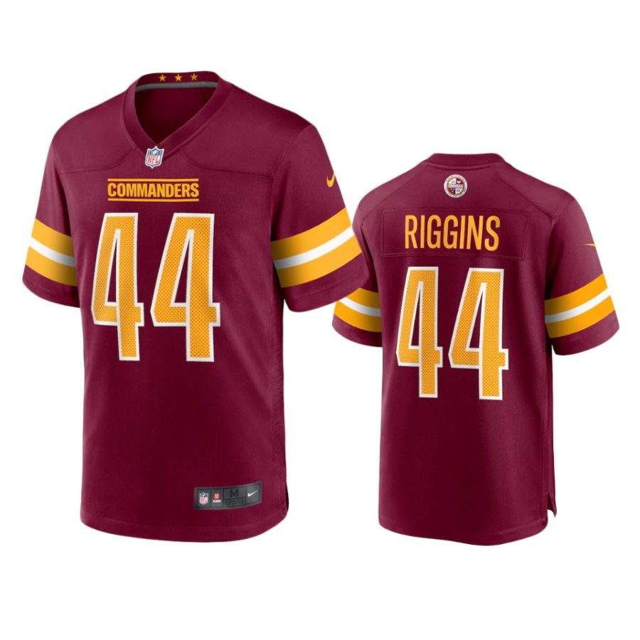 john riggins commanders burgundy game jersey