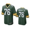 jon runyan jr. packers green game jersey