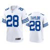 jonathan taylor colts white throwback game jersey