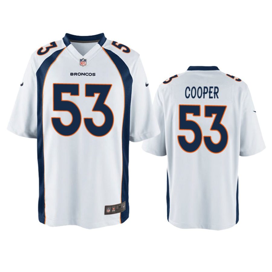 jonathon cooper broncos white game jersey