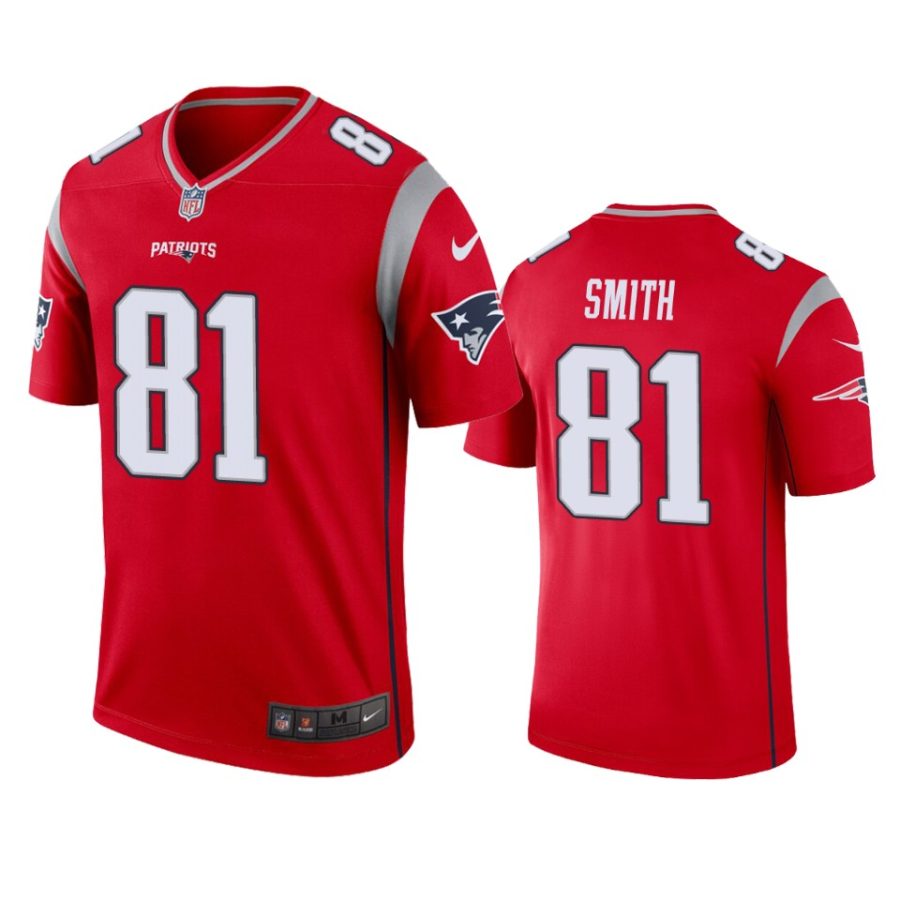 jonnu smith patriots inverted legend red jersey