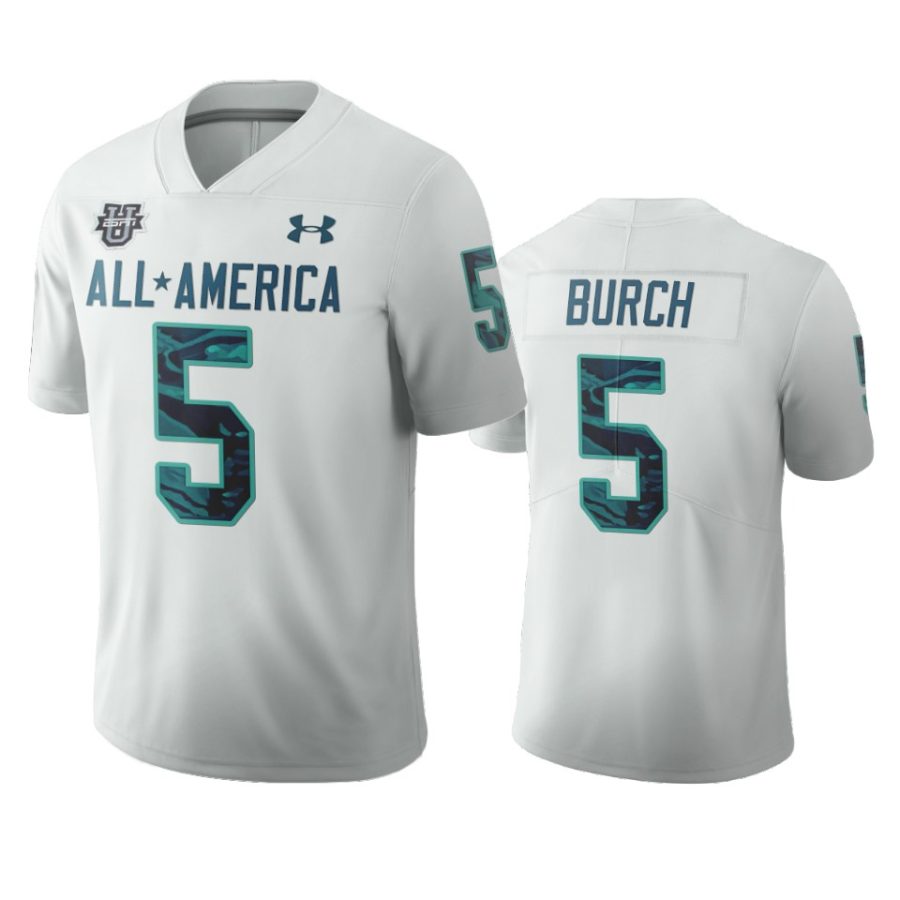 jordan burch white 2020 all america football game jersey